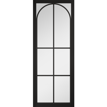 LPD - Astoria Black Clear Glazed - Pre-Finished Internal Doors